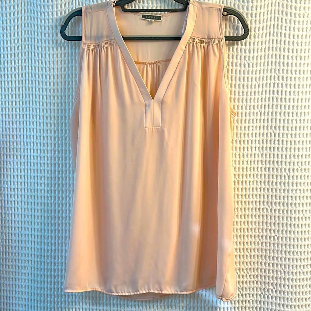 2/$15 Pleione Pink Sleeveless Blouse - Large